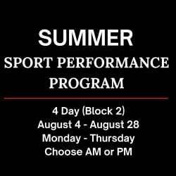 4 Day Block 2 Summer Sport Performance