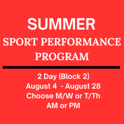 2 Day Block 2 Summer Sport Performance