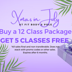 X-mas in July 12 class + 5 free