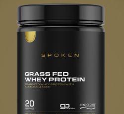 SPOKEN Grass Fed Whey Protein - Chocolate 31oz