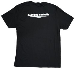 Booty by Barbells Tee (Black)