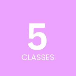 5 pack of Classes $139