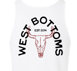 UNISEX WEST BOTTOMS SKULL TANK