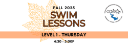 FALL 2025 Swim Lessons Level 1 - Thursday