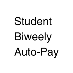 Student Biweekly Auto-Pay