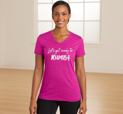 Pink Short Sleeve Ladies Rumba Tee
