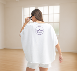 White Vintage Dolman Top