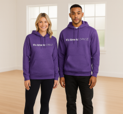Purple Pullover "It's Time to Dance" Hoodie