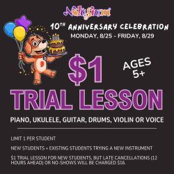 10th Anniversary $1 Trial Lesson