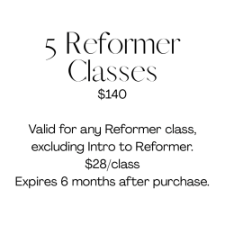 5 Reformer Classes