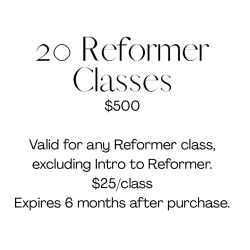 20 Reformer Classes