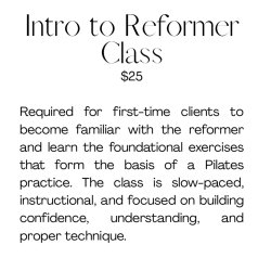 Intro to Reformer Class
