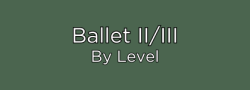 Ballet II/III - Fall