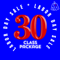 Labor Day 25: 30 Sessions Class Package