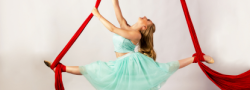 Intro to Aerial Silk - 1 Class/Week- 8+ yrs