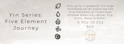 Yin Series : Five Element Journey
