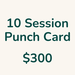 10 Session Punch card