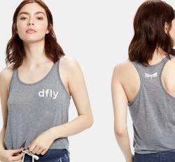 Sheer Cropped Tank Grey - 2025 Refresh Collection