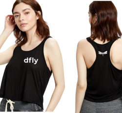 Sheer Cropped Tank Black - 2025 Refresh Collection