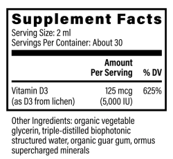 Global Healing Organic Vitamin D3 5000IU
