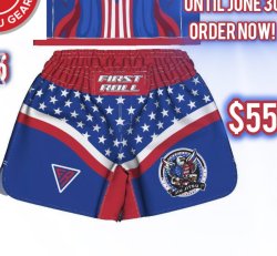 (Preorder) Kids First Roll Gear American Jiu Jitsu Academy Shorts (KIDS)