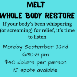 Melt: Whole Body Restore Workshop with Amanda Yue