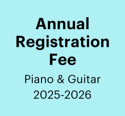 Annual Registration Fee 2025-2026: Piano & Guitar
