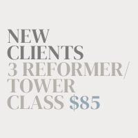 *NEW CLIENT SPECIAL* 3 Reformer/Tower Group Sessions