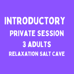 Introductory Private Salt Cave Session for 3 adults