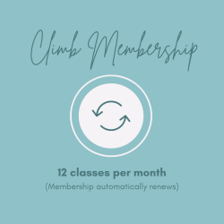 CLIMB Membership (12 classes per month) $185
