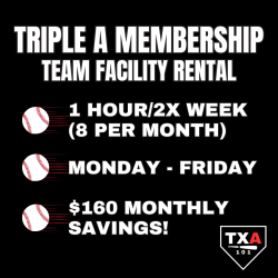 Triple A Membership - Team Facility Rental Weekday (M-F)