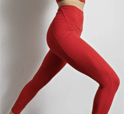 High Waist Yoga Pants with Side Pockets
