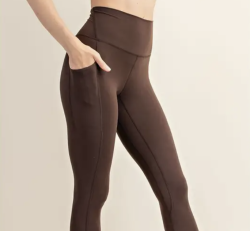High Waist Yoga Pants with Side Pockets