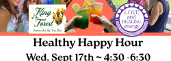 Healthy Happy Hour | FREE Community Event | Wed 9/17 17 4:30 PM