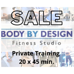 September Sale - 20 x 45 Minute Private Personal Training
