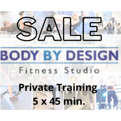 September Sale - 5 x 45 minute Private Personal Training