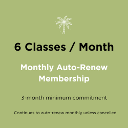 6-Class Pack (Auto-Renews) Membership