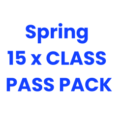 Spring Class Pass x 15 Class Pass Pack