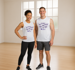White Coolcore "Dances" Tank Unisex