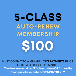5 Class (Auto-Renew) Membership