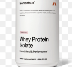 MOMENTOUS Grass-Fed Whey Protein Isolate Powder:  Strawberry