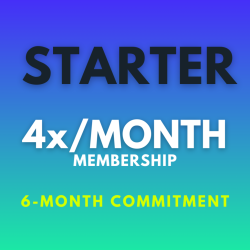 STARTER - 4x/month - 6 Months