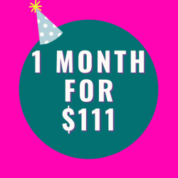 1 Month TRIAL for $111