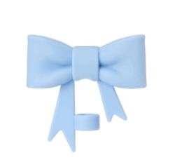 Straw Topper - Blue Bow