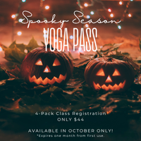 Spooky Season Yoga Pass | 4-Pack Class Registration