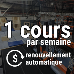 1 Cours par semaine - Renouvellement mensuel automatique