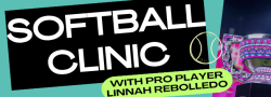 Softball Clinic with Linnah Rebolledo! Focused on agility, outfield, and infield training.