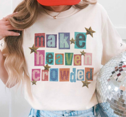MAKE HEAVEN CROWDED GRAPHIC TEE  SAND