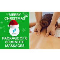 Package of 6 (60) Minutes Christmas Massage Package