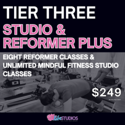 Tier 3: Studio + Reformer Plus – $249/month
